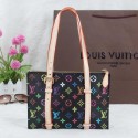 Louis Vuitton Monogram Multicolore CARROUSEL M41210 Black VS08030