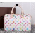 Louis Vuitton Monogram Multicolore Speedy 30 Tote Bag M40391 White VS00871