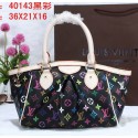 Louis Vuitton Monogram Multicolore Tivoli PM Tote Bag M40143 Black VS01617