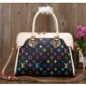 Louis Vuitton Monogram Multicolore Tote Bag M41809 Black VS04170