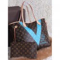 Louis Vuitton MONOGRAM V NEVERFULL MM M41602 SkyBlue VS00153