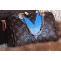 Louis Vuitton MONOGRAM V SPEEDY 25 Bag M48893 Blue VS06726