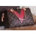 Louis Vuitton MONOGRAM V SPEEDY 25 Bag M48893 Red VS01959