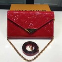 Louis Vuitton Monogram Vernis Mira Clutch Red M90990 VS07784
