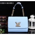 Louis Vuitton Original Leather Twist Bag M48618 SkyBlue VS01176