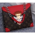 Louis Vuitton POCHETTE MASK CHAIN GM Monogram M94076 Red VS01971