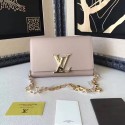 Louis Vuitton Smooth Calfskin Chain Louise GM Light Grey M94335 VS01150