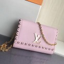 Louis Vuitton Smooth Calfskin Chain Louise MM Pink M54584 VS03174