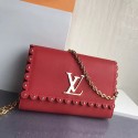 Louis Vuitton Smooth Calfskin Chain Louise MM Red M54584 VS08479