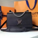 Louis Vuitton Soft Calf Leather Lockme II BB Black M51200 VS08346