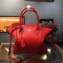 Louis Vuitton Veau Cachemire Leather Lockit MM M94592 Red VS04860