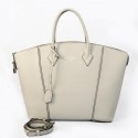 Louis Vuitton Veau Cachemire LOCKIT MM M94595 White VS02011