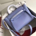 Luxury Celine Drummed Calfskin Belt Bag Skyblue C010703 VS00604