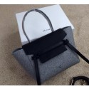 Luxury Celine mini Belt Bag Suede Leather C98310 Grey&Black VS06612