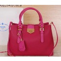 Luxury Fake Prada Grainy Leather Tote Bag BN2566 Rose VS02641