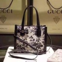 Luxury Gucci Arabesque Canvas Tote Bag Black 443089 VS05823