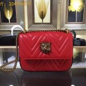 Luxury Gucci Broadway Chain Shoulder Bag Red 432581 VS02566