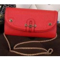 Luxury Hermes Passe-Guide Shoulder Bag Calfskin Leather H33225 Red VS00607