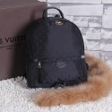 Luxury Imitation Louis Vuitton Monogram Fabric Michael Onyx Backpack M44186 Black VS02247