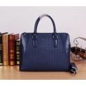 Luxury Imitation Prada Original Leather Briefcase P285871 Royal VS05176