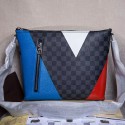 Luxury Louis Vuitton Damier Cobalt Canvas Pochette Jour GM Regatta N41594 VS06962