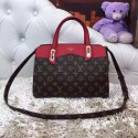 Luxury Louis Vuitton Monogram Canvas Tote Bag M40736 Red VS00665