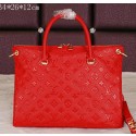 Luxury Louis Vuitton Monogram Empreinte Pallas Tote Bag M40908 Red VS05940