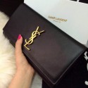 Luxury Yves Saint Laurent Classic Monogramme Clutch 30210 Black VS02246