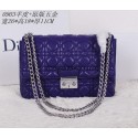 MISS DIOR D0903 Purple Sheepskin Leather Shoulder Bag VS06599