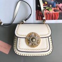 Miu Miu Goat Leather Shoulder Bag White 5BD030 VS00262
