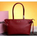 miu miu Grainy Leather Tote Bag 86333 Red VS09419