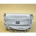 miu miu Matelasse Lambskin Leather Shoulder Bag RT0233 Silver VS01495