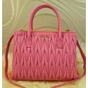 miu miu Matelasse Leather Three Pocket Bags RN0941 Pink VS02624