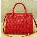 miu miu Matelasse Leather Three Pocket Bags RN0941 Red VS05056