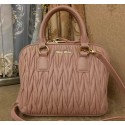 miu miu Matelasse Original Leather Tote Bags RN0097 Pink VS05207