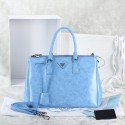 Prada 2274 Burnished Leather Handbag in Lake Blue LSS VS01870