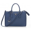 Prada 30cm Saffiano Leather Tote Bag BN1801 Royal VS08816