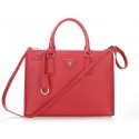 Prada 33CM Saffiano Leather Tote Bag BN2274 Red VS05538
