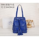 PRADA B5061H Royal Studded Leather Bucket Bag VS02868