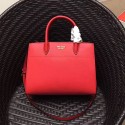 Prada Bibliotheque Saffiano Leather Bag Red 1BA049 VS00584