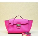 Prada BR5034 Rosy Saffiano Calf Leather Flap Bag VS04296
