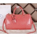 Prada Bright Leather Boston Bag BN6260 Pink VS02229