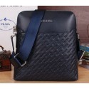 Prada Calfskin Leather Messenger Bag P66254 Royal VS00403