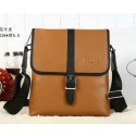 Prada Calfskin Leather Messenger Bag P88091 Wheat VS03013