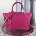 Prada Calfskin Leather Tote Bag 1BG128 Rose VS04824