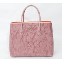 Prada Croco Leather Tote Bag BN2761 Pink VS08912
