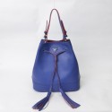 Prada Drawstring Pouch Nero Bag BR5069 in Blue Original Calfskin Burnished Leather XZ VS07424