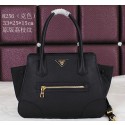 PRADA Grainy Calfskin Leather Tote Bag BN8256 Black VS05702