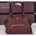 PRADA Grainy Calfskin Leather Tote Bag BN8256 Brown VS04776