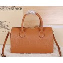 Prada Grainy Leather Boston Bag BN6311 Wheat VS08423